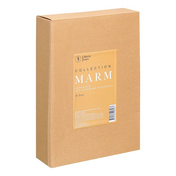 Держатель для бумажных полотенец Marm, 31,5 см, белый/золотистый., Liberty Jones, изображение 3