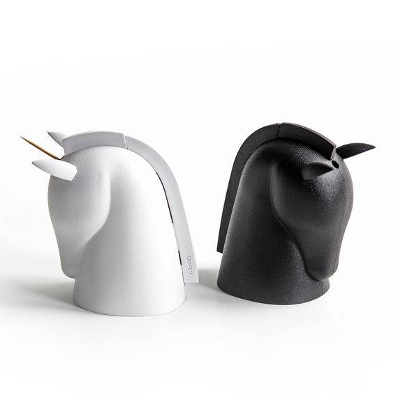 Держатель для зубочисток Unicorn, черный, QUALY, изображение 6