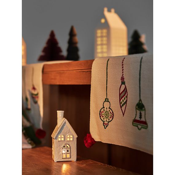 Дорожка с вышивкой Christmas decorations из коллекции New Year Essential, 45х150 см, Tkano, изображение 3