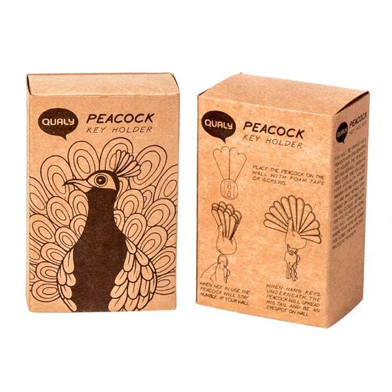 Ключница Peacock, синяя/зеленая, QUALY, изображение 4