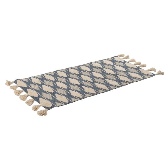 Ковер из хлопка синего цвета Argyle из коллекции Ethnic, 70х160 см, Tkano, изображение 5