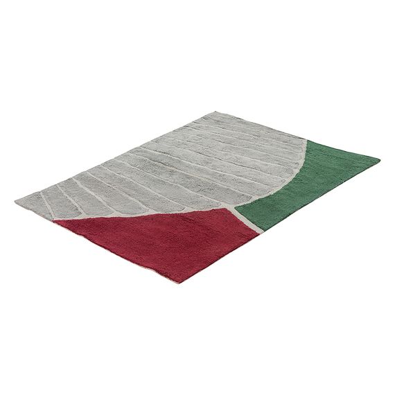 Ковер из хлопка с рисунком Tea plantation из коллекции Terra, 160х230 см, Tkano, изображение 4