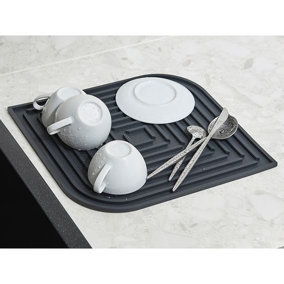 Коврик для сушки посуды Dry Flex, 34,6х44,6 см, темно-серый, Smart Solutions, изображение 9