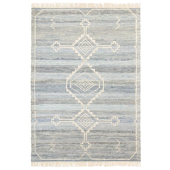Ковер из шерсти и денима Jammu из коллекции Ethnic, 160х230см, Tkano