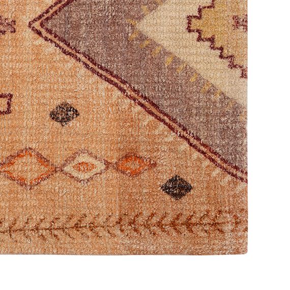 Ковер из хлопка с этническим орнаментом цвета лаванды из коллекции Ethnic, 120х180 см, Tkano, изображение 4