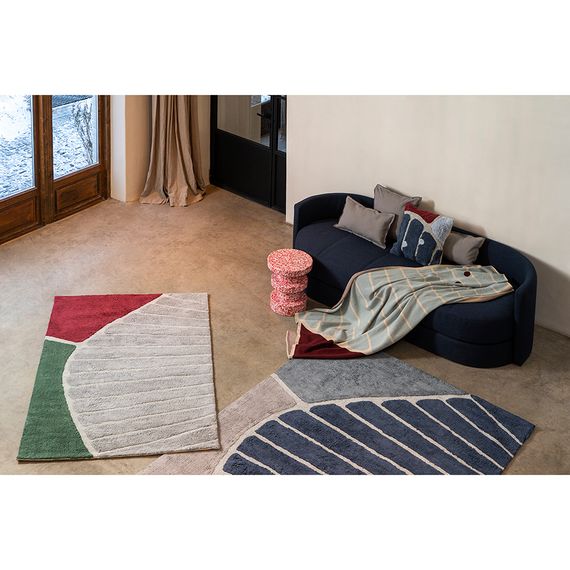 Ковер из хлопка с рисунком Tea plantation из коллекции Terra, 160х230 см, Tkano, изображение 8