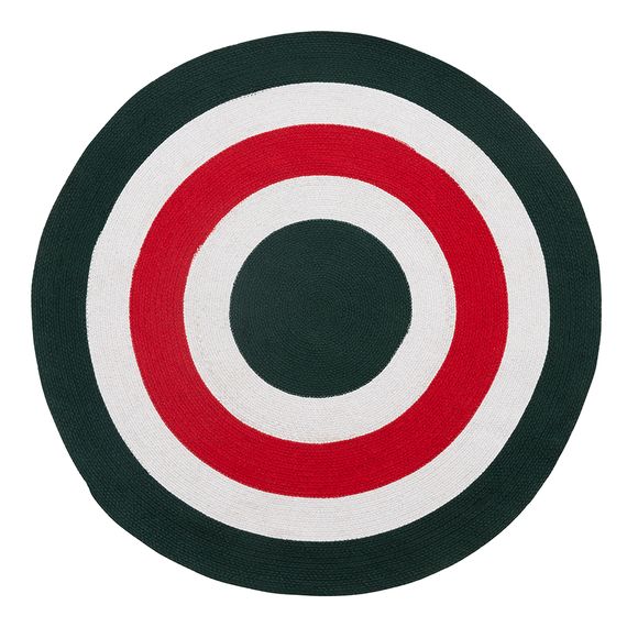 Ковер из хлопка Target темно-зеленого цвета из коллекции Ethnic, 120 см, Tkano
