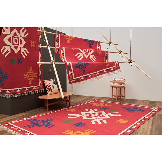 Ковер из шерсти по мотивам чувашских орнаментов из коллекции Cultural Heritage, 160х230 см, Tkano, изображение 2