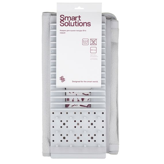 Коврик для сушки посуды Bris, серый, Smart Solutions, изображение 15
