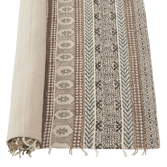 Ковер из хлопка, шерсти и джута с геометрическим орнаментом из коллекции Ethnic, 200х300 см, Tkano, изображение 8