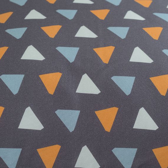 Комплект постельного белья из сатина с принтом Triangles из коллекции Wild, 150х200 см, Tkano, изображение 4