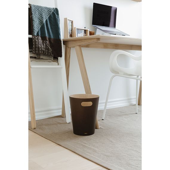 Корзина для мусора Woodrow, 7,5 л, эспрессо, UMBRA, изображение 5