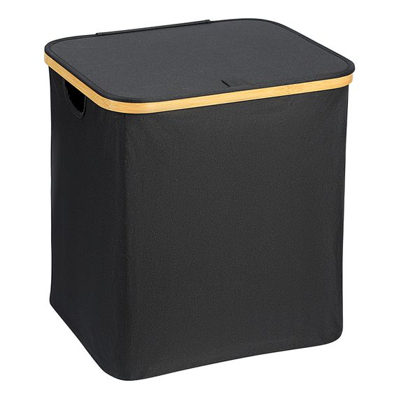 Корзина для белья Neat Mid, 40x33x43 см, черная, Smart Solutions