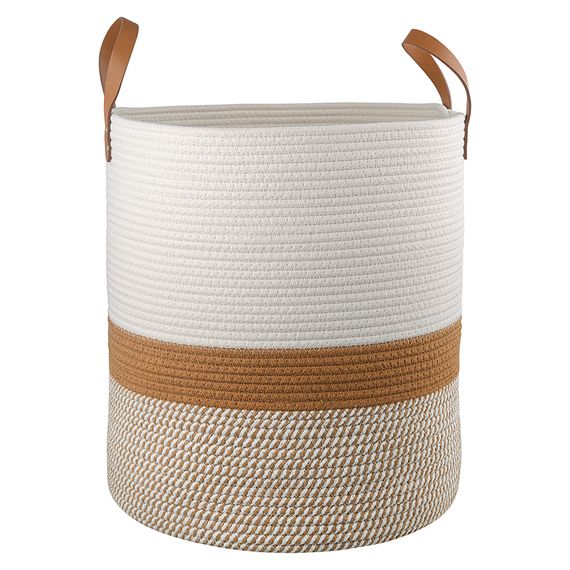 Корзина для хранения Moen 40х45 см, бежевая/горчичная, Bergenson Bjorn