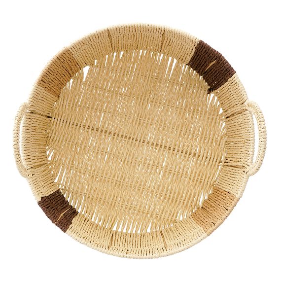 Корзина плетеная круглая Bodhran Chocolate из коллекции Ethnic, размер S, Tkano, изображение 6