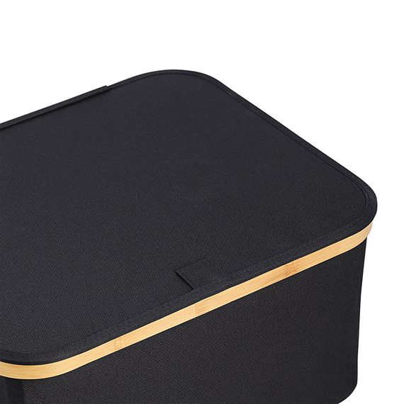 Корзина для белья Neat Low, 40x33x20 см, черная, Smart Solutions, изображение 10