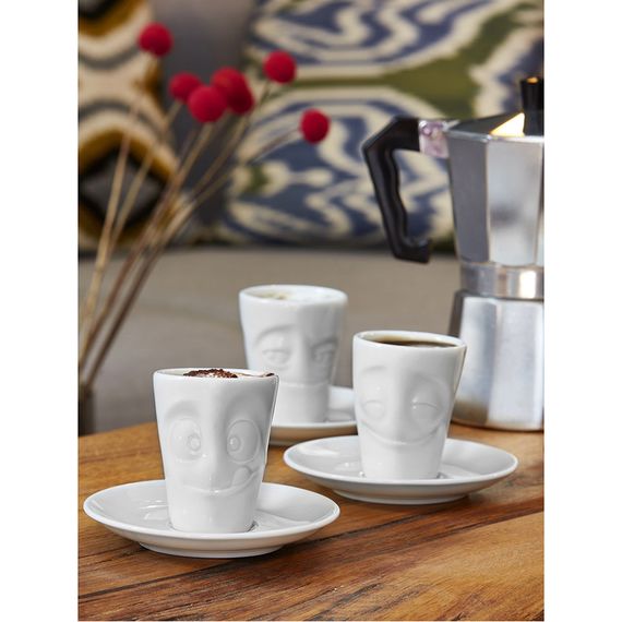 Кофейная пара Tassen Cheery, 80 мл, белая, Tassen, изображение 5