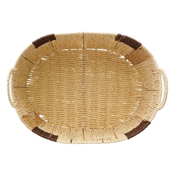 Корзина плетеная овальная Bodhran Chocolate из коллекции Ethnic, размер L, Tkano, изображение 4