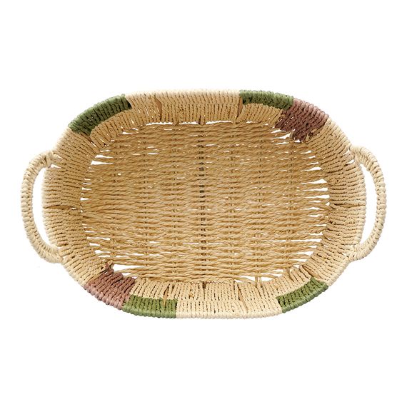 Корзина плетеная овальная Bodhran Nature из коллекции Ethnic, размер L, Tkano, изображение 4