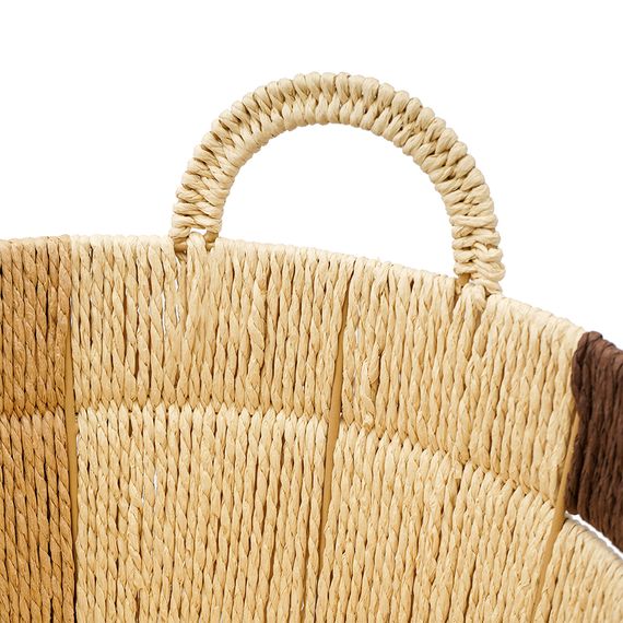 Корзина плетеная овальная Bodhran Chocolate из коллекции Ethnic, размер L, Tkano, изображение 5