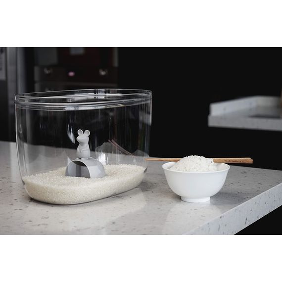 Контейнер с мерной ложкой Lucky Mouse, 7 л, QUALY, изображение 2