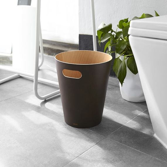 Корзина для мусора Woodrow, 7,5 л, эспрессо, UMBRA, изображение 3