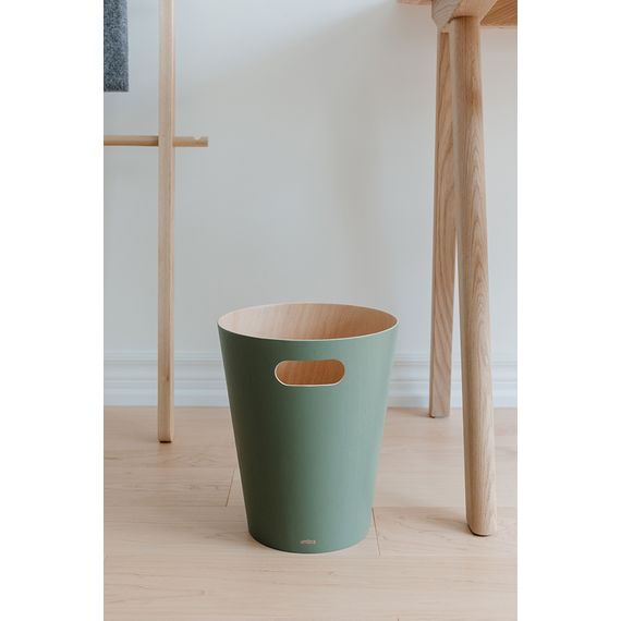 Корзина для мусора, 7,5 л, Woodrow, зеленая, UMBRA, изображение 4