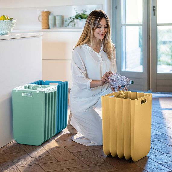 Корзина для белья складная Eco Packly, голубая, Guzzini, изображение 3