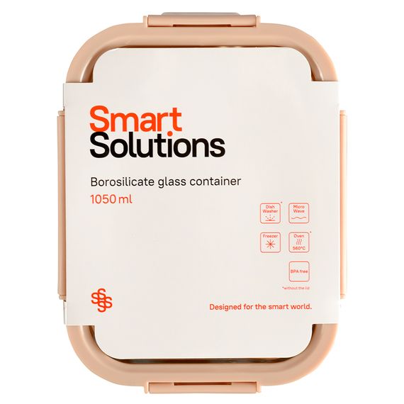 Контейнер для запекания, хранения и переноски продуктов в чехле Smart Solutions, 1050 мл, бежевый, Smart Solutions, изображение 22