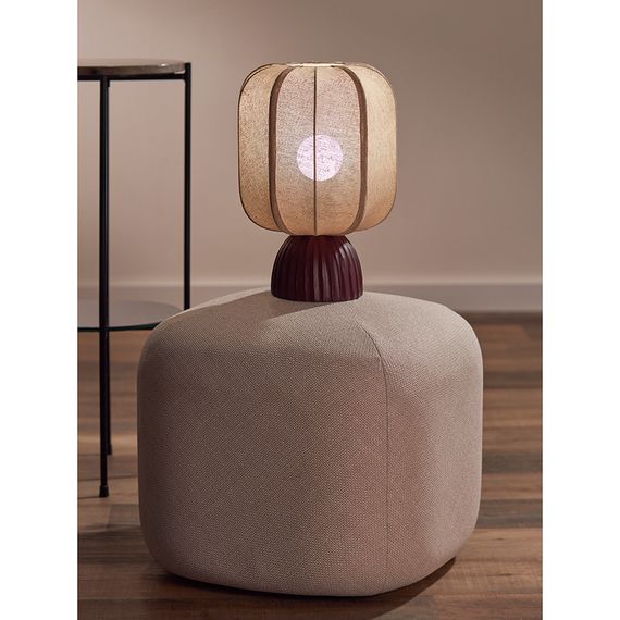 Лампа настольная Texture Rib, 27х39 см, вишневая/бежевая, Bergenson Bjorn, изображение 6