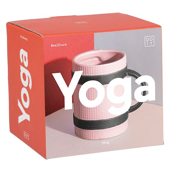 Кружка Yoga Mug розовая, DOIY, изображение 4