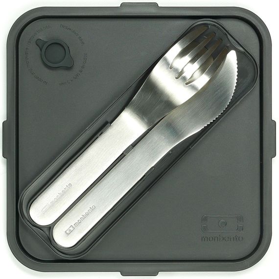 Ланч-бокс MB Square, black, Monbento, изображение 3