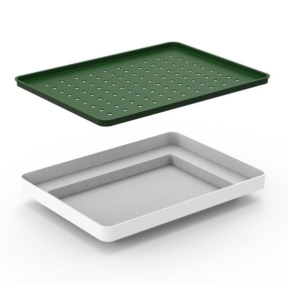 Лоток для полива растений Oasis Tray, белый, QUALY