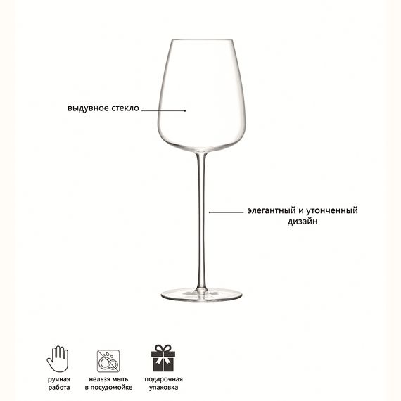 Набор бокалов для белого вина Wine Culture, 490 мл, 2 шт., LSA International, изображение 5