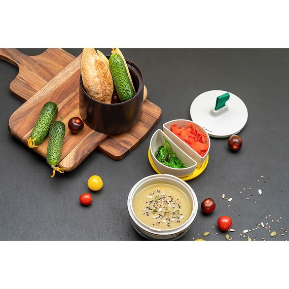 Ланч-бокс Meals, 800 мл, темно-сливовый/светло-серый, Smart Solutions, изображение 6
