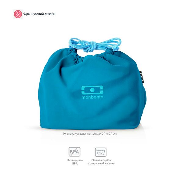 Мешочек для ланча MB Pochette, denim, Monbento, изображение 3