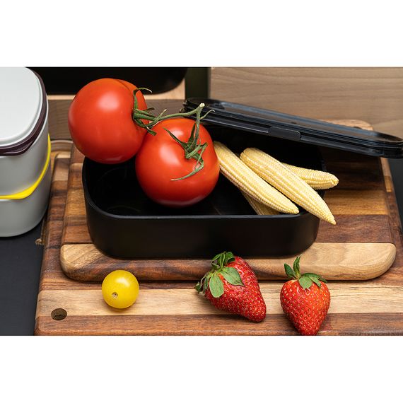 Ланч-бокс с приборами Food Time, 1 л, черный, Smart Solutions, изображение 7