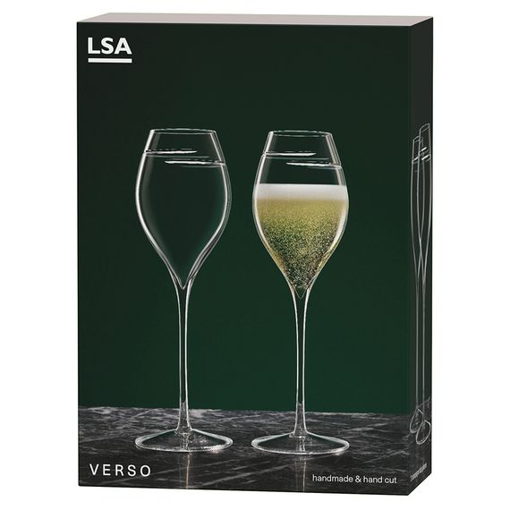 Набор бокалов для шампанского Signature, Verso, 370 мл, 2 шт., LSA International, изображение 7