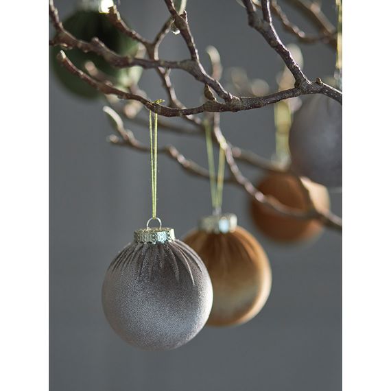 Набор ёлочных украшений Velvet Christmas из коллекции New Year Essential, 6 шт., Tkano, изображение 3