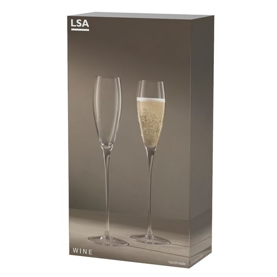 Набор бокалов для шампанского Wine, 160 мл, 2 шт., LSA International, изображение 3