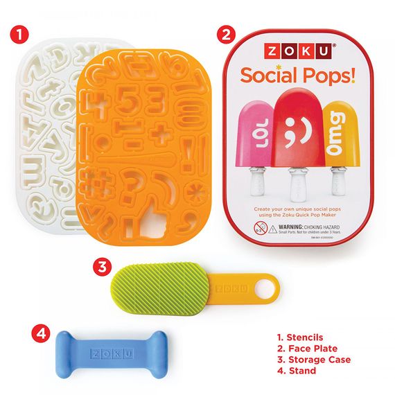 Набор для украшения мороженого Social Media Kit, ZOKU, изображение 8