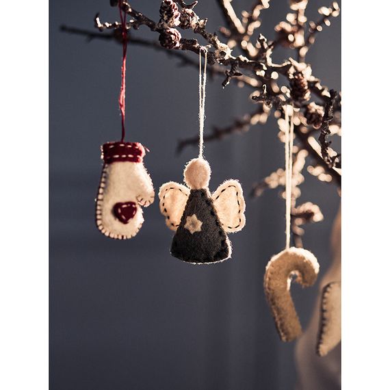 Набор елочных украшений из фетра Felts mood из коллекции New Year Essential, Tkano, изображение 3