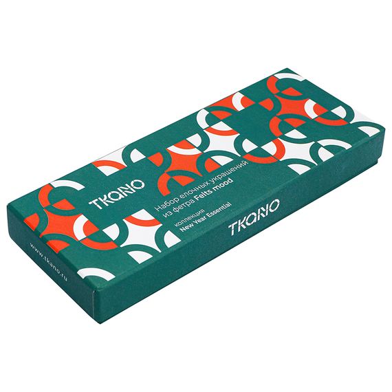Набор елочных украшений из фетра Felts mood из коллекции New Year Essential, Tkano, изображение 10