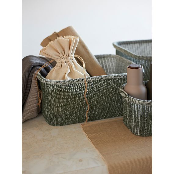 Набор из 4-х корзин для хранения Sustainable collection, оливковый, Bergenson Bjorn, изображение 4