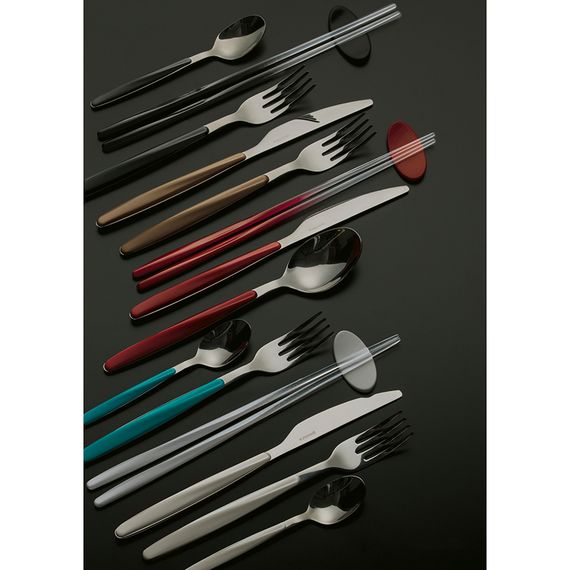Набор из 24 столовых приборов Cutlery My Fusion, серые, Guzzini, изображение 2