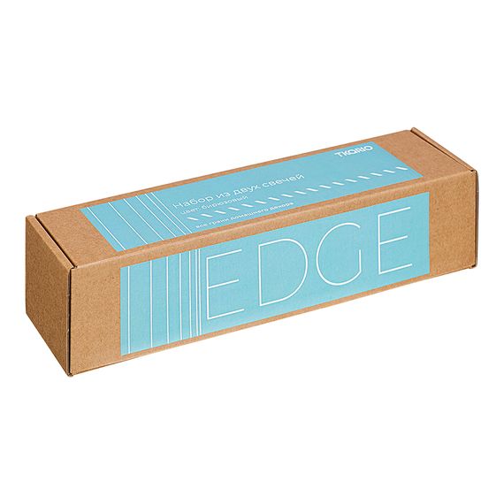 Набор из двух свечей бирюзового цвета из коллекции Edge, 24,5 см, Tkano, изображение 4
