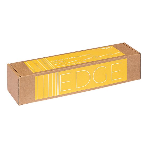 Набор из двух свечей цвета карри из коллекции Edge, 24,5 см, Tkano, изображение 7