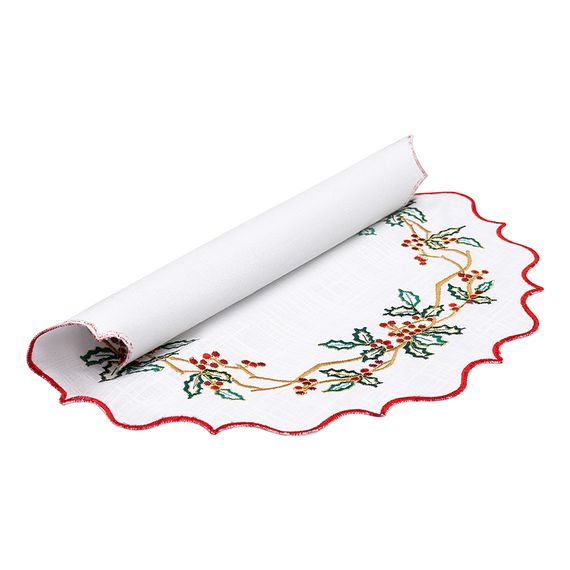 Набор из двух салфеток под приборы Festive wreath из коллекции New Year Essential, 38 см, Tkano, изображение 14