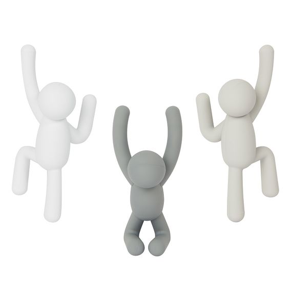 Набор крючков Buddy серый, 3 шт., UMBRA, изображение 8