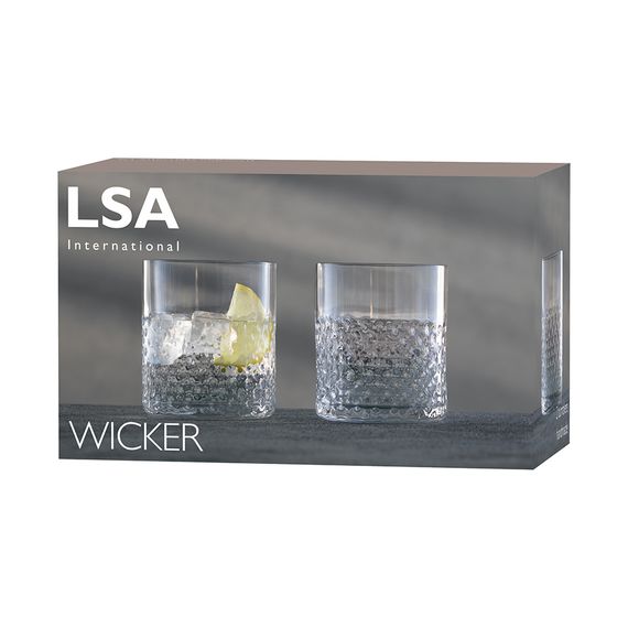 Набор низких стаканов Wicker, 330 мл, 2 шт., LSA International, изображение 4